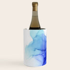 Blue Floral Abstract Ink Wine Chiller Gallery Image 2