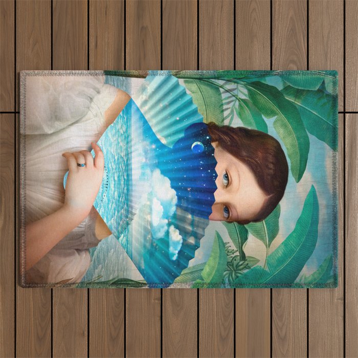 Into the Blue Outdoor Rug Gallery Image 1