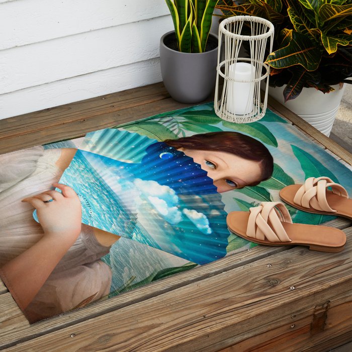 Into the Blue Outdoor Rug Gallery Image 2