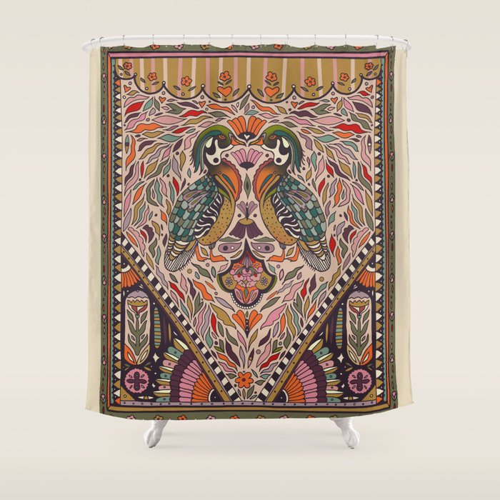 Wood Duck Shower Curtain Gallery Image 1