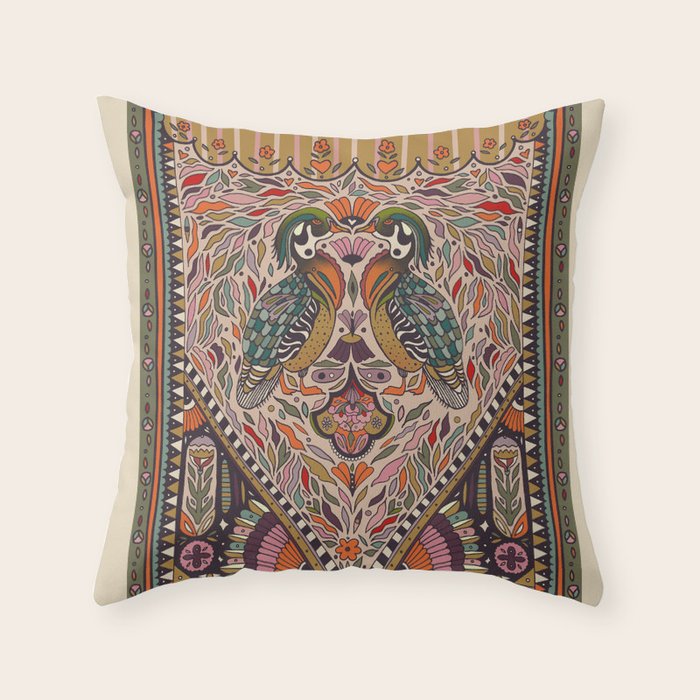 Wood Duck Throw Pillow Gallery Image 1