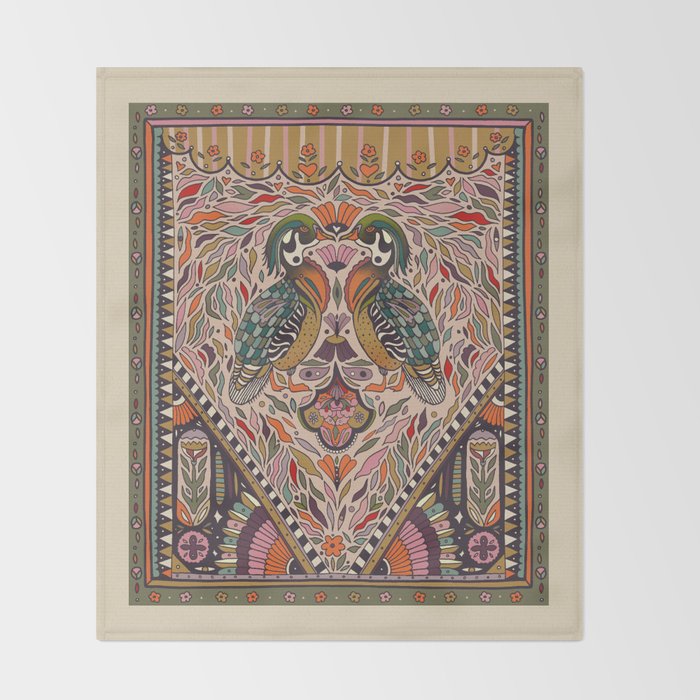 Wood Duck Throw Blanket Gallery Image 2