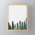 Foggy Pine Trees 2 Mini Art Print Gallery Image 1