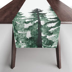 Foggy Pine Trees 2 Table Runner Gallery Image 1