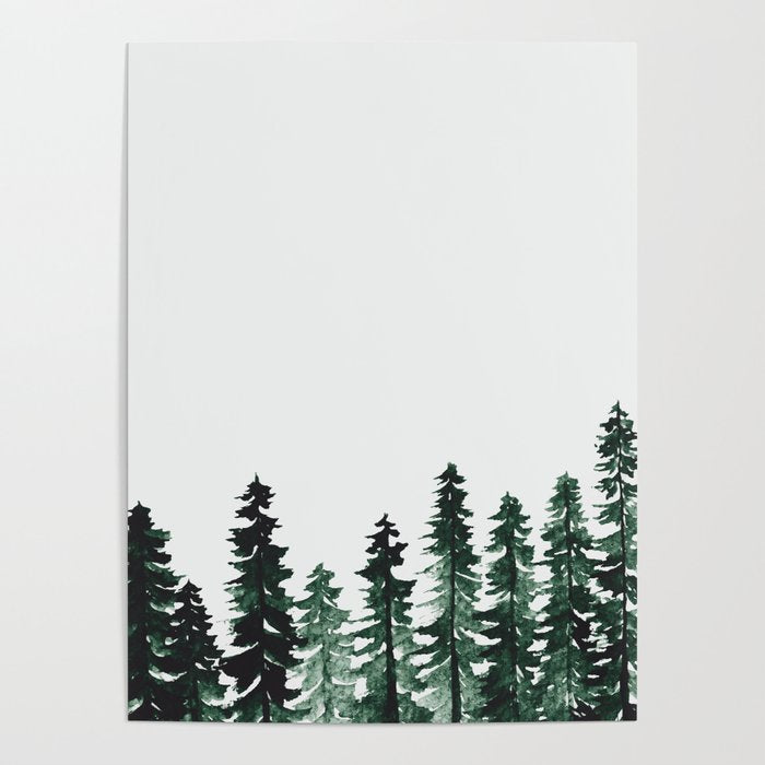 Foggy Pine Trees 2 Poster Gallery Image 4
