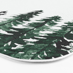 Foggy Pine Trees 2 Bath Mat Gallery Image 3