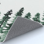 Foggy Pine Trees 2 Rug Gallery Image 4
