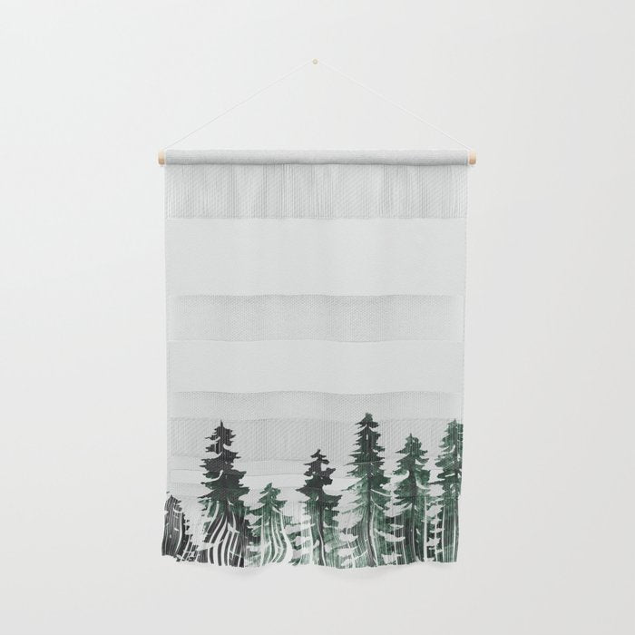 Foggy Pine Trees 2 Wall Hanging Gallery Image 1