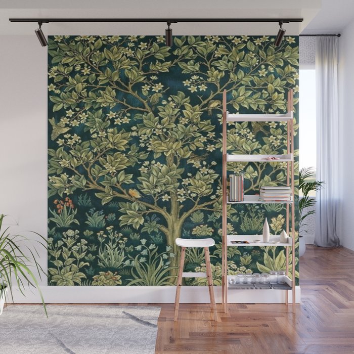 William Morris Tree Of Life  Wall Mural Gallery Image 1