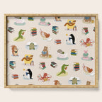 Animal Readers Serving Tray Gallery Image 1