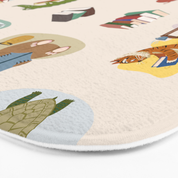 Animal Readers Bath Mat Gallery Image 3