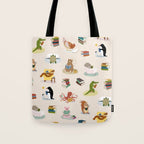 Animal Readers Tote Bag Gallery Image 1