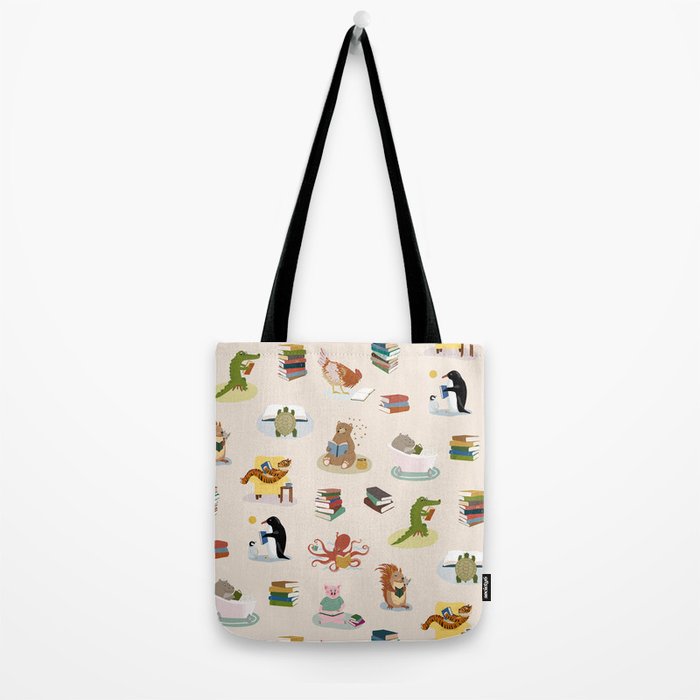 Animal Readers Tote Bag Gallery Image 2