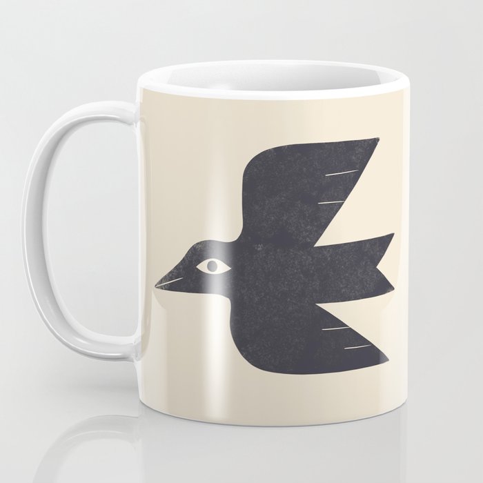 Minimal Blackbird No. 1 Coffee Mug Gallery Image 3