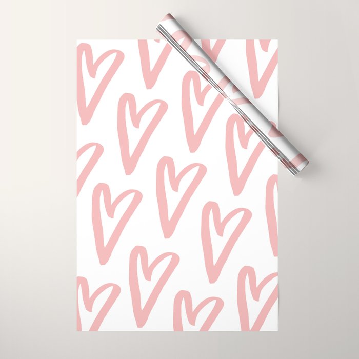 Heart Doodle Big 3 Wrapping Paper Gallery Image 1