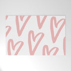 Heart Doodle Big 3 Welcome Mat Gallery Image 1