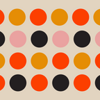 Retro Bauhaus Dots | 70s European Pattern Coffee Mug Gallery Image 2