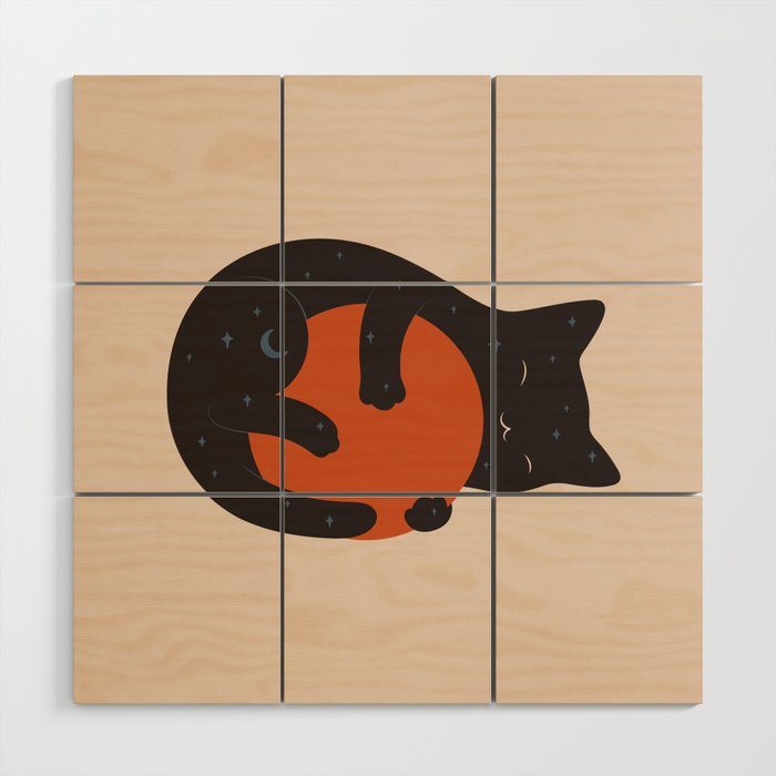 Cat Landscape 156 Wood Wall Art Gallery Image 1