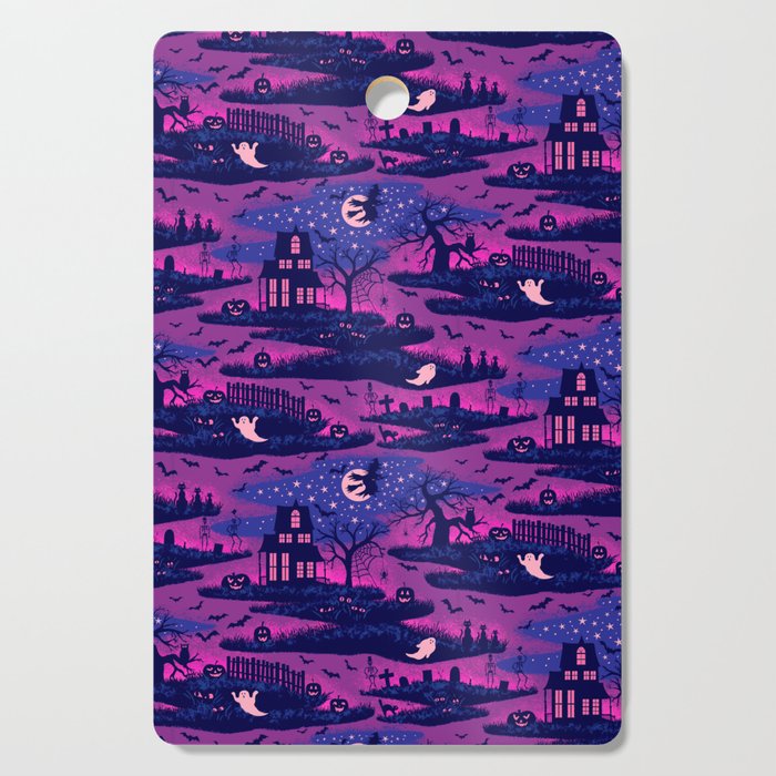 Halloween Night - Mystic Violet  Cutting Board Gallery Image 1