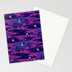 Halloween Night - Mystic Violet  Stationery Card Gallery Image 2