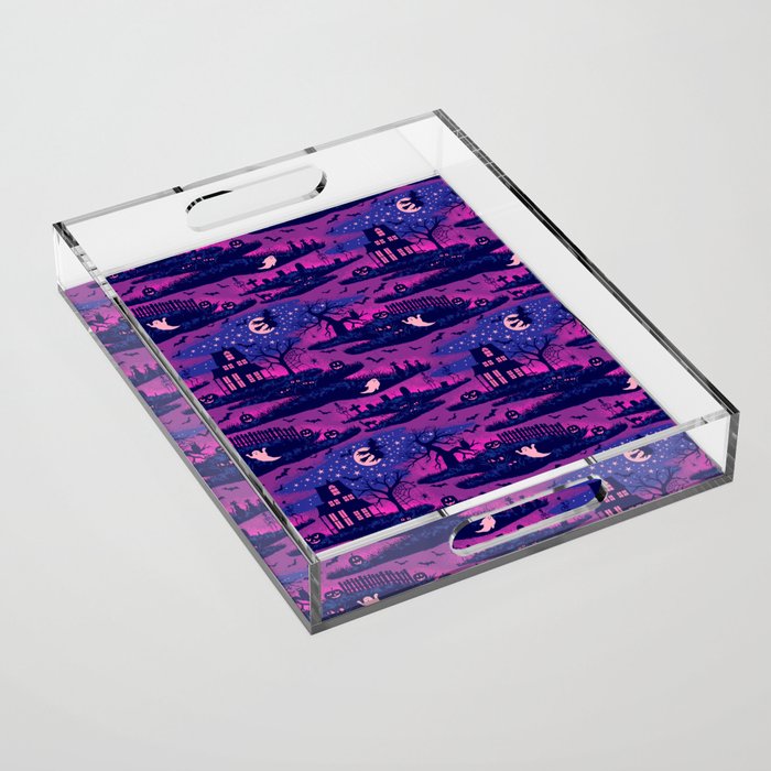 Halloween Night - Mystic Violet  Acrylic Tray Gallery Image 1