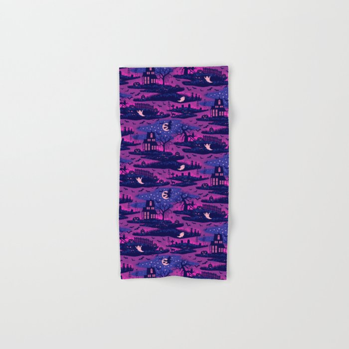 Halloween Night - Mystic Violet  Bath Towel Gallery Image 1