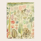 Seaweed and Coral Vintage Illustration Drawing by Adolphe Millot of Underwater Peach Pink Sea Plants Poster Gallery Image 4