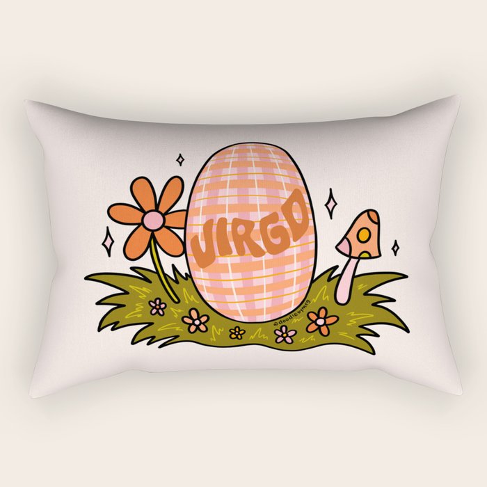 Virgo Easter Egg Rectangular Pillow Gallery Image 2
