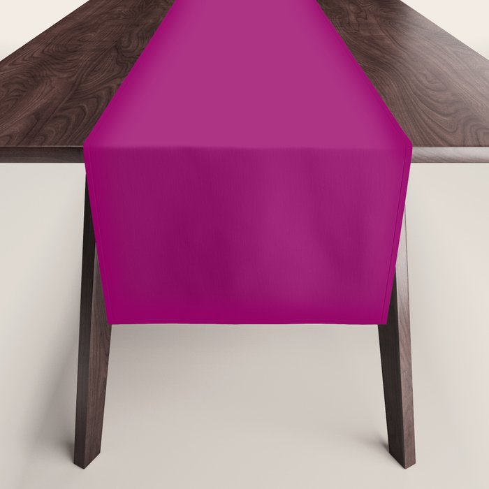 NOW MAGENTA SOLID COLOR Table Runner Gallery Image 1