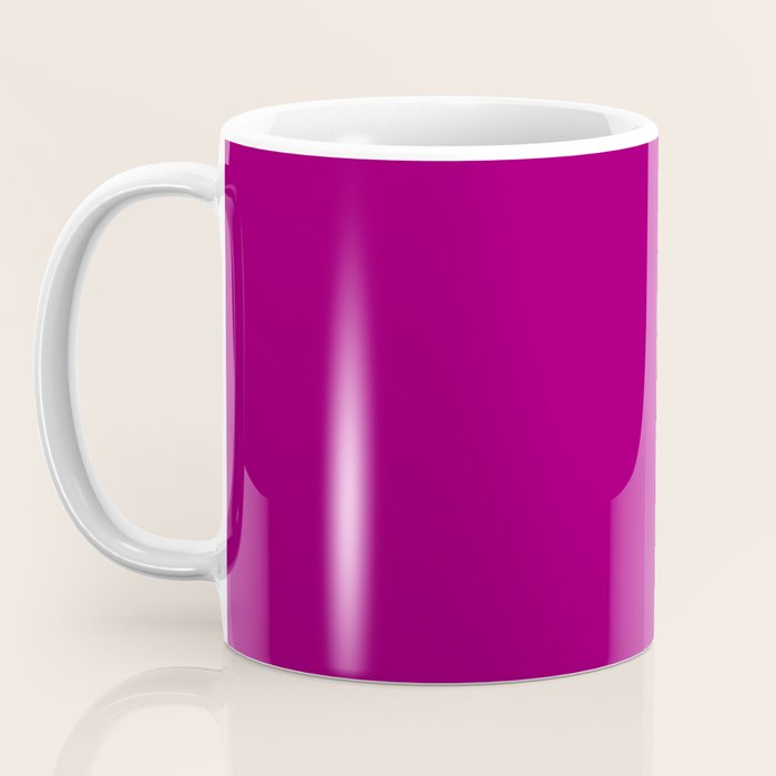 NOW MAGENTA SOLID COLOR Coffee Mug Gallery Image 3