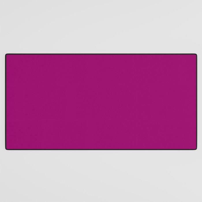 NOW MAGENTA SOLID COLOR Desk Mat Gallery Image 3