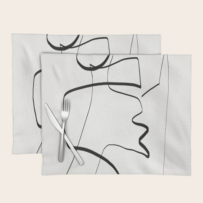 Abstract line art 6 Placemat Gallery Image 1
