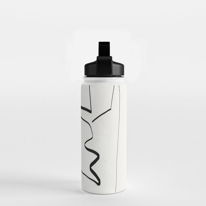 Abstract line art 6 Water Bottle Gallery Image 2