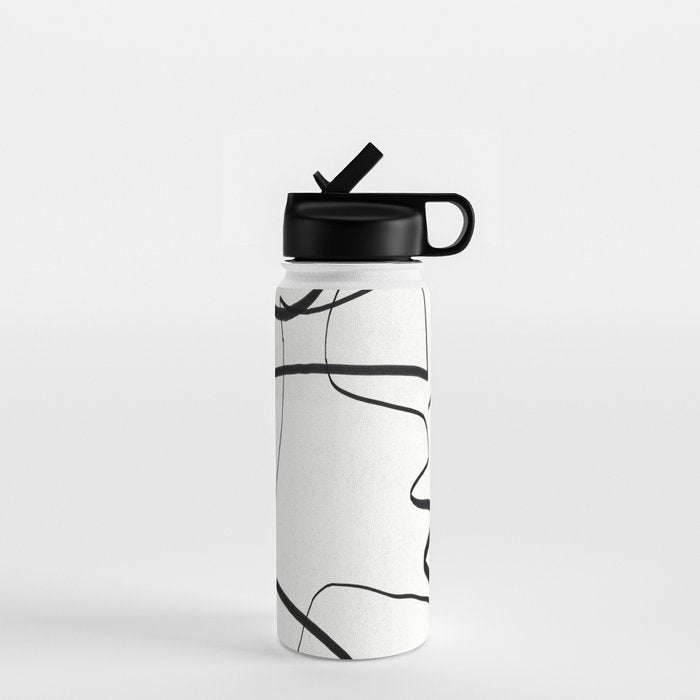 Abstract line art 6 Water Bottle Gallery Image 1
