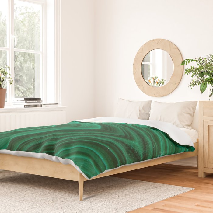 Malachite Green Marble Texture Duvet Cover Gallery Image 2