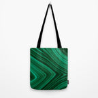 Malachite Green Marble Texture Tote Bag Gallery Image 2