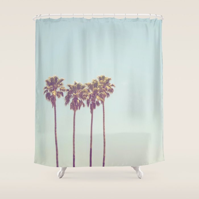 Palm Tree Shower Curtain Gallery Image 1