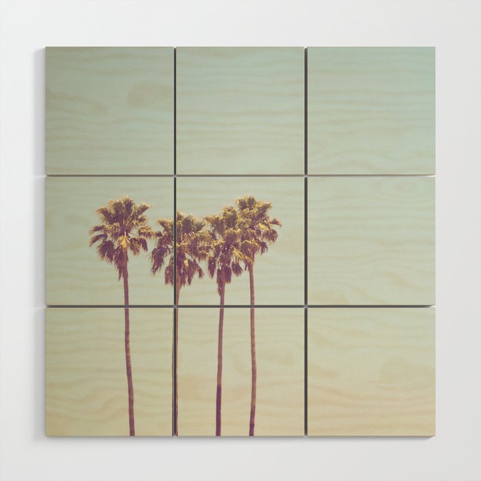 Palm Tree Wood Wall Art Gallery Image 1