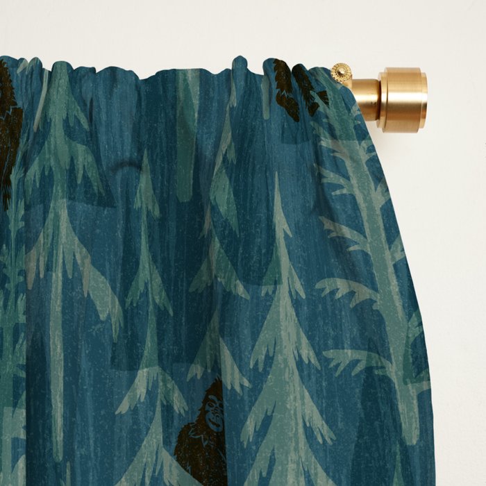 Subtle Sasquatch - Spruce Window Curtain Gallery Image 2