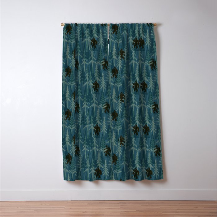Subtle Sasquatch - Spruce Window Curtain Gallery Image 3