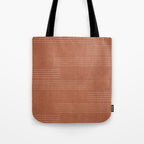 Minimal, Pattern, Boho Prints, Terracotta Tote Bag Gallery Image 1