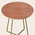 Minimal, Pattern, Boho Prints, Terracotta Side Table Gallery Image 2