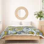 City life map moonless night Duvet Cover Gallery Image 3