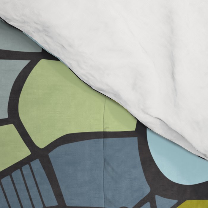 City life map moonless night Comforter Gallery Image 4