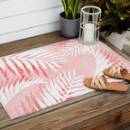 Tropical bliss - coral Outdoor Rug Gallery Image 2