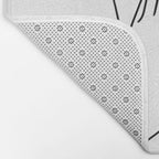 Woman With Flowers Minimal Line Art Bath Mat Gallery Image 2