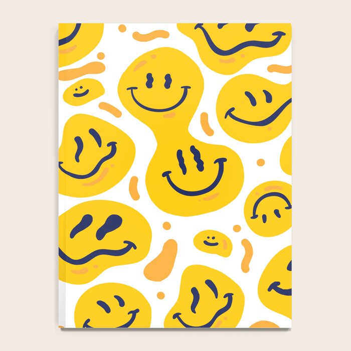 Yellow Dripping Smiley Faces Notebook Gallery Image 4
