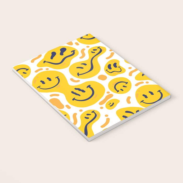 Yellow Dripping Smiley Faces Notebook Gallery Image 3
