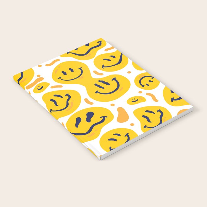 Yellow Dripping Smiley Faces Notebook Gallery Image 2