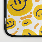 Yellow Dripping Smiley Faces Laptop Sleeve Gallery Image 3